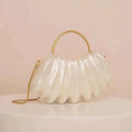 Designer Women Acrylic Mini Pearl White Ivory Bag