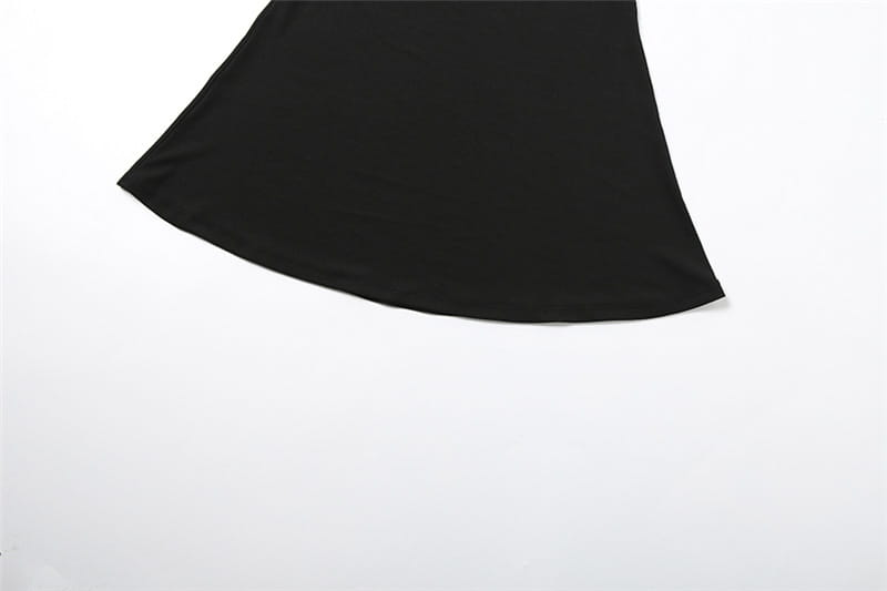 Solid Color Simple One Shoulder Backless Fishtail Dress