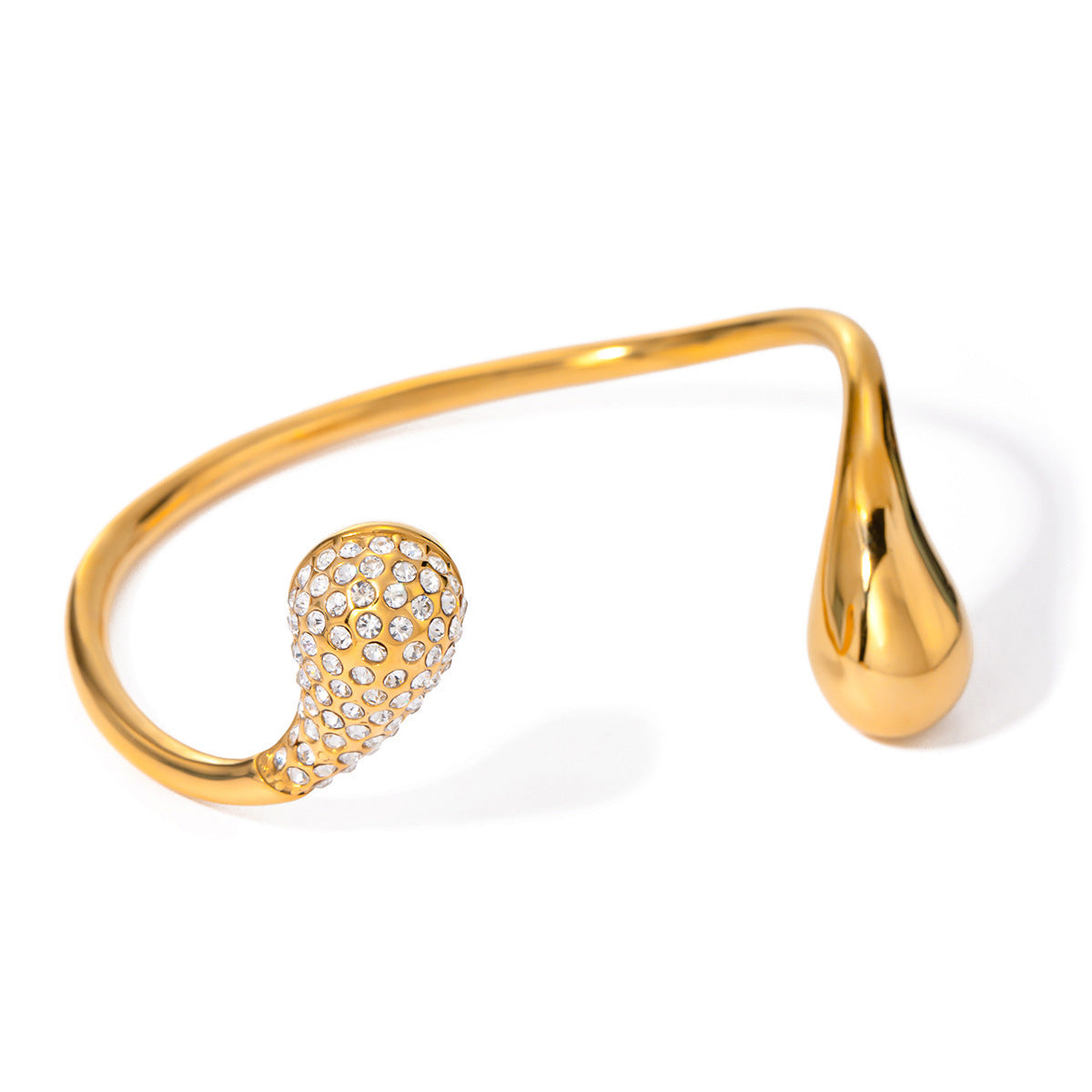 Titanium Steel Bracelet With Diamond Water Drop Does Not Fade - Norellé