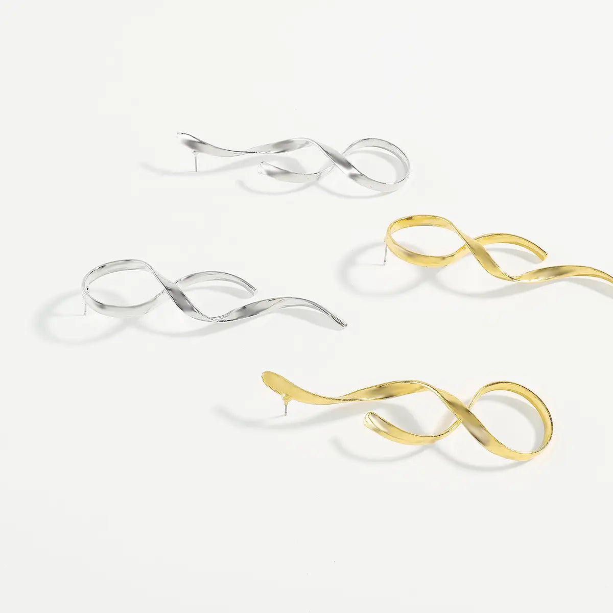 Simple Metal Asymmetric Fashion Earrings