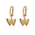 Diamond Butterfly Titanium Steel Ear Clip Women’s Light Luxury Accessories - E3722G - electronic accessories