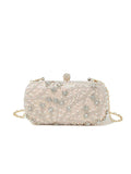 Diamond-studded Rhinestones Beaded Flower Pattern Bag