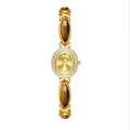 Dongling Stone Hetian Jade Chain Watch - Tiger Eye Champagne Gold - electronic accessories