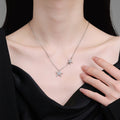 Double Starfish Full Diamond Necklace Female Fashion Special-interest - electronic accessories