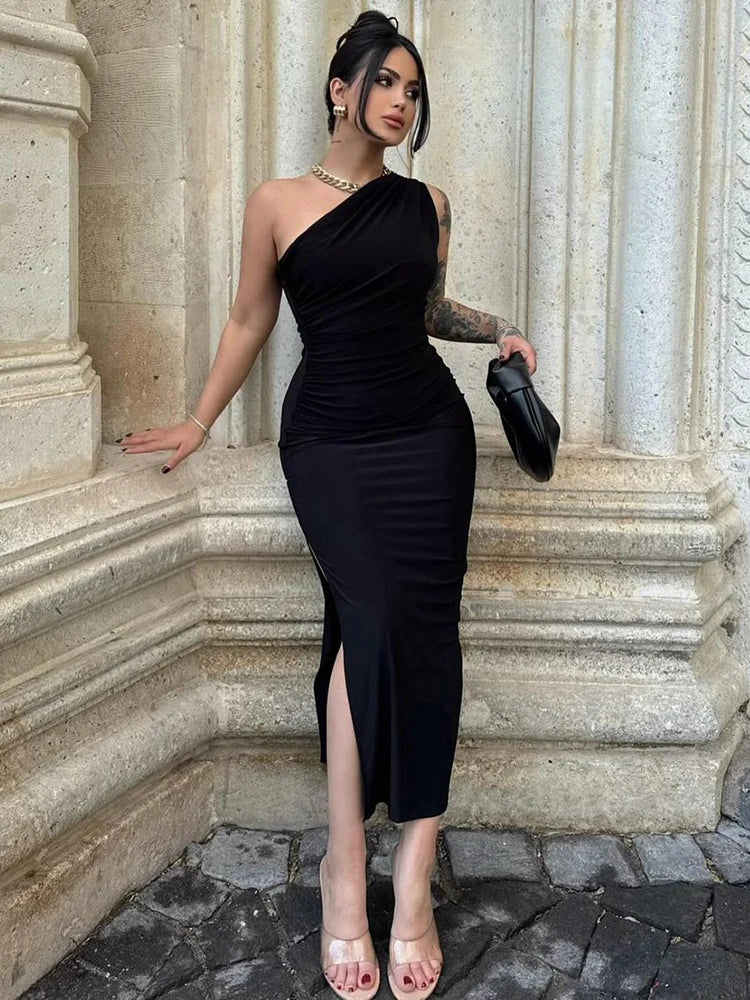 Dress Women Fashion Split Sleeveless Backless - Other