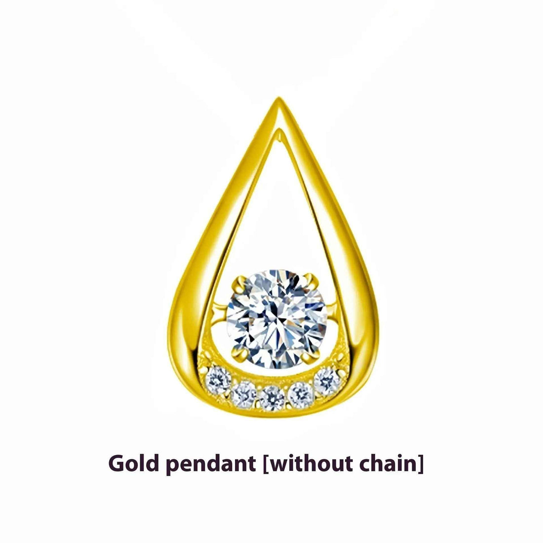 Drop-shaped Diamond-embedded Smart Pendant Necklace - electronic accessories