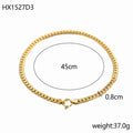 Encrypting Smooth NK Chain Necklace - Norellé