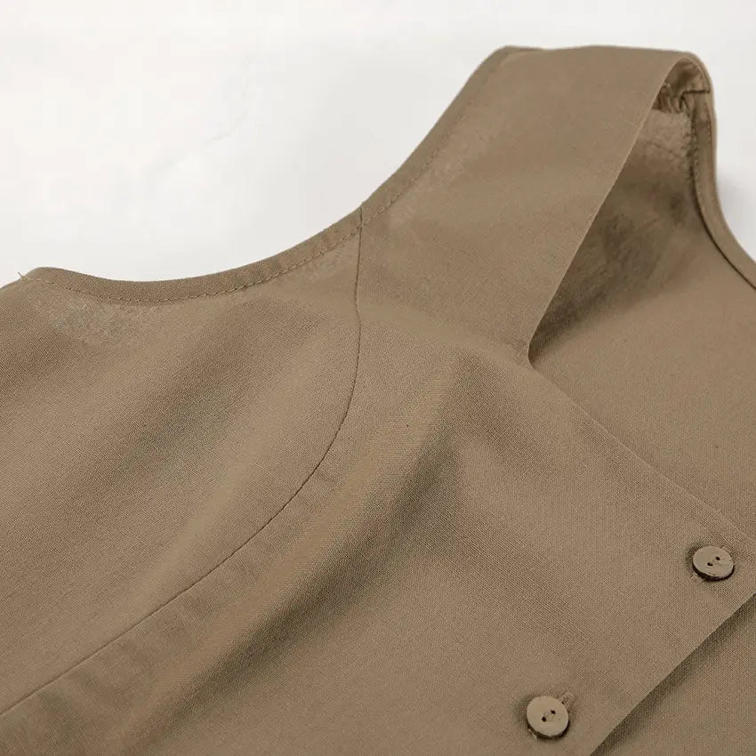 Fashion Sleeveless Vest Top Short Skirt Two-piece Set