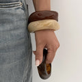 Acrylic Bracelet Exaggerated Ins Style Irregular Translucent - Norellé