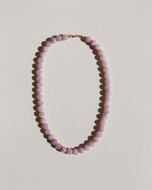 Lavender Purple Ball Clavicle Chain Women