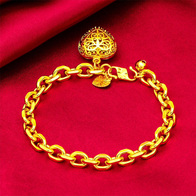 Vietnam Placer Gold Women's Heart Bracelet - Norellé