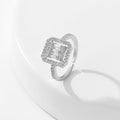 Women's Square Full Rhinestone Zircon Ring - Norellé