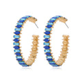 Rainbow Full Diamond Female Sexy Refined Wild Earrings - Norellé