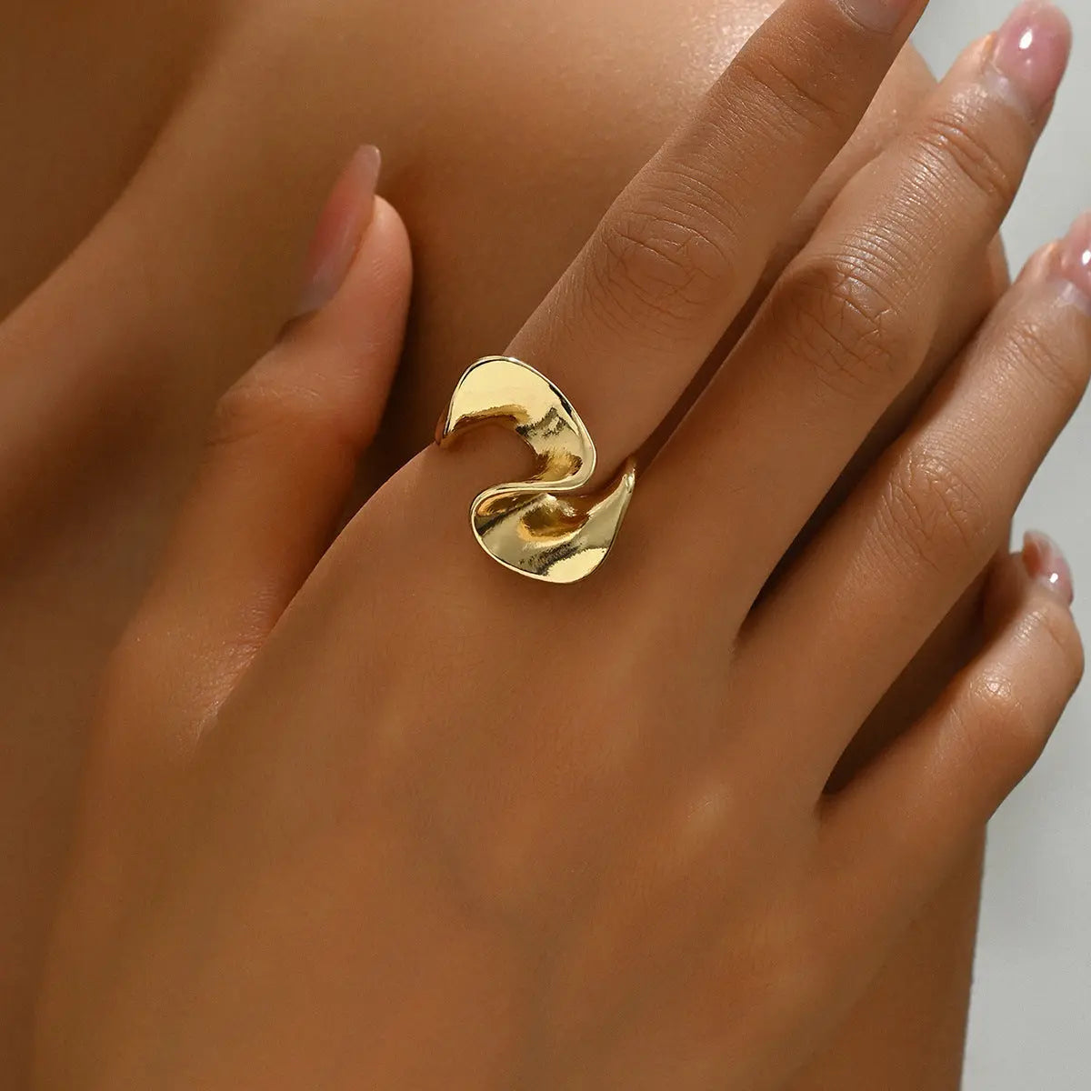 Index Finger Electroplating Adjustable All-Match Ring - Norellé