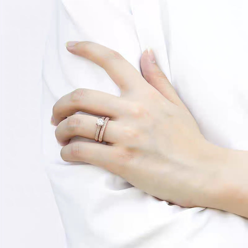 Women's Full-Diamond Stacked Ring - Norellé