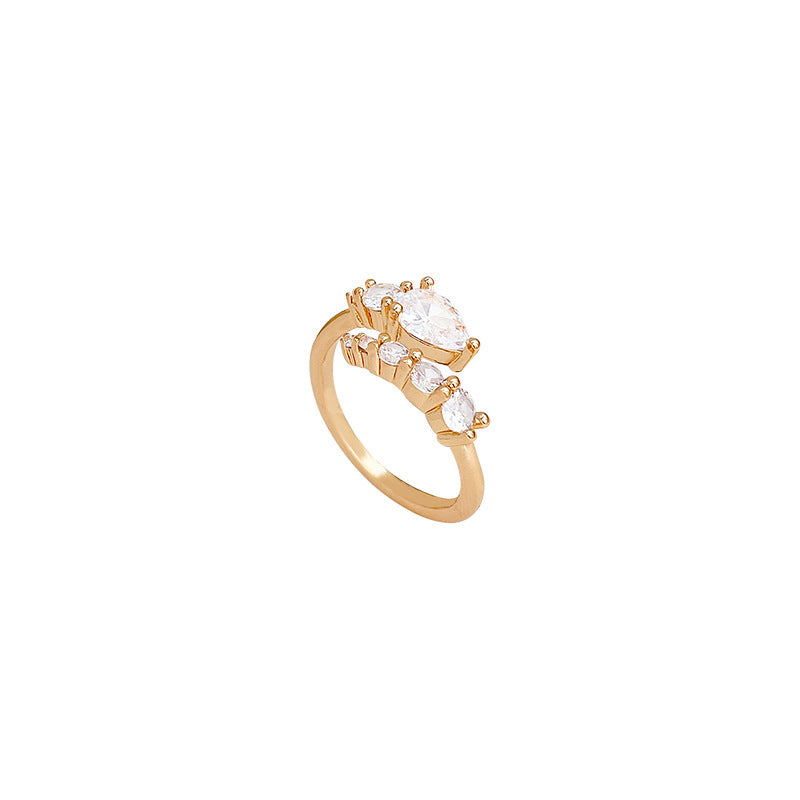 Niche High-grade Zircon Snake Ring - Norellé