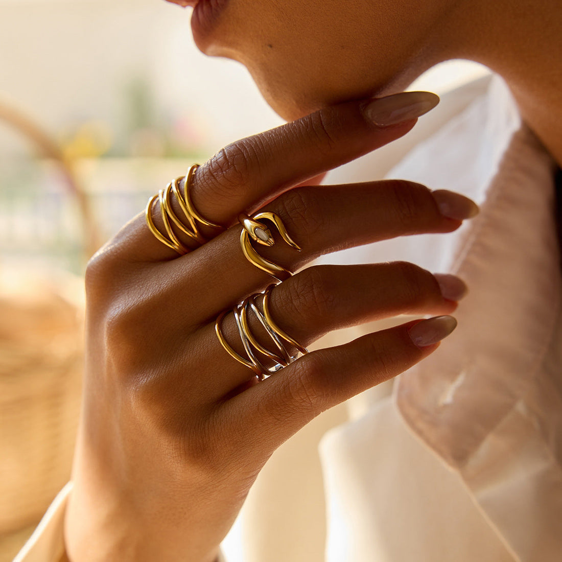 Stainless Steel Ring Titanium Steel No Fading - Norellé