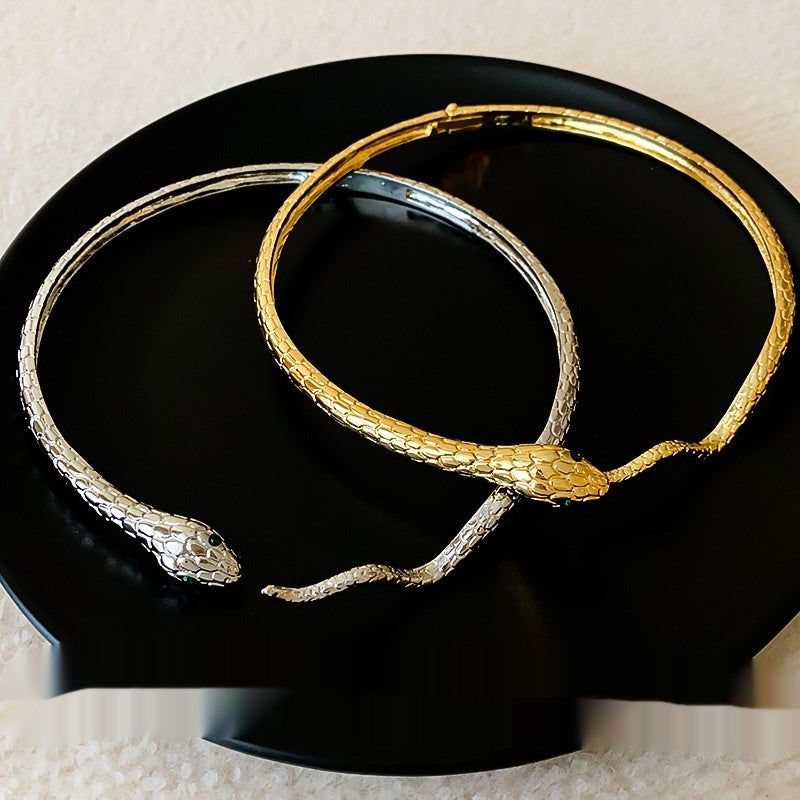 Cold Wind Diamond Snake Necklace Ornament - Norellé