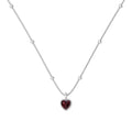 S925 Sterling Silver Necklace Women's Advanced Oval Water Foam 8A Heart-shaped Zircon Flower Horse Eye Clavicle Chain - Norellé