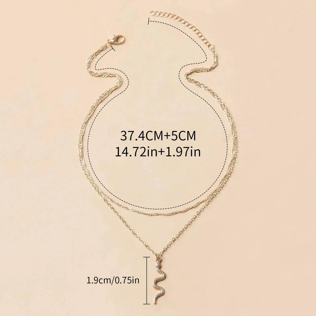Snake Necklace Female Minority Simple - Norellé