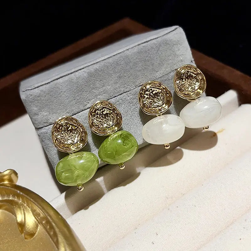 Retro Style Light Luxury And Simplicity Ear Studs Water Drop - Norellé