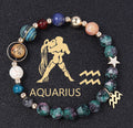 Natural Stone Twelve Constellations Bracelets Cut Hemp Stone Fashion - Norellé