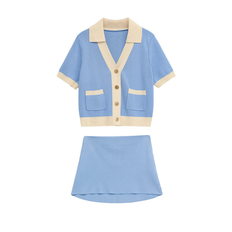 Simple Fashion Polo Collar Knitted Coat - Norellé