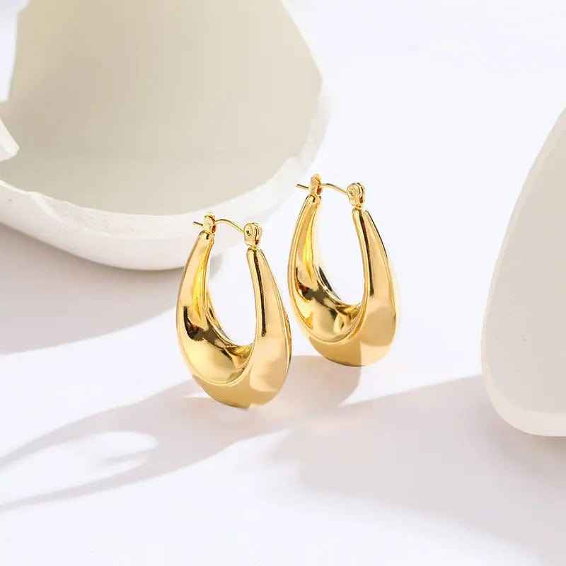 Earring Exaggerated Oval Style - Norellé