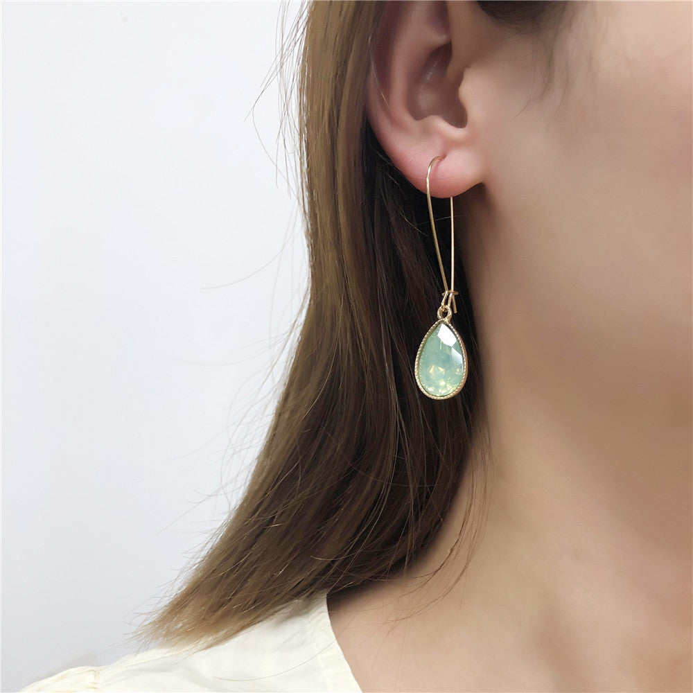 Spring And Summer Cool Water Drop Earrings - Norellé