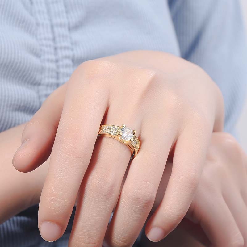 High-grade Plated 18K Four-claw Ring - Norellé