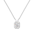 S925 Sterling Silver Necklace Women's Advanced Oval Water Foam 8A Heart-shaped Zircon Flower Horse Eye Clavicle Chain - Norellé