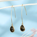 Ornament Gold Foil Eardrops - Norellé