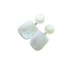 Metallic Texture Transparent Resin Earrings - Norellé