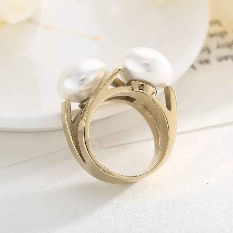Unique And Elegant Stainless Steel Ring - Norellé