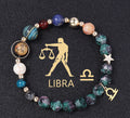 Natural Stone Twelve Constellations Bracelets Cut Hemp Stone Fashion - Norellé