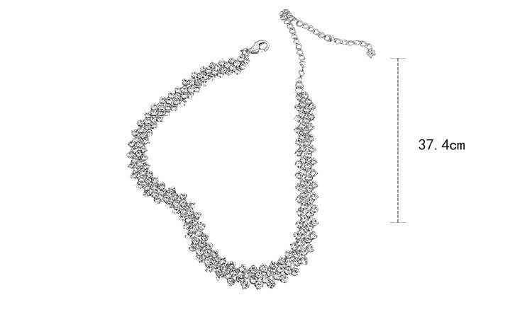 Full Rhinestone Necklace Necklace Clavicle Chain Necklace Fashion Necklace - Norellé