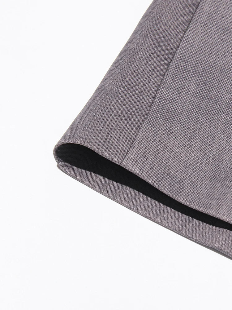 Elegant Casual Spliced Belt Blazer For Women