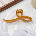 Elegant Jelly Color Bow Hair Claw