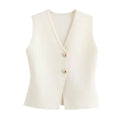 Elegant Knitted Tank Vest Top - Other
