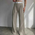 Elegant Loose Gray Women Pants