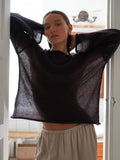 Elegant Sweater Women - Dark Brown / M