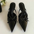 Elegant Thin High Heel Slide Sandals Women