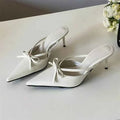 Elegant Thin High Heel Slide Sandals Women