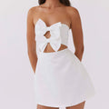 Elegant Women Strapless Tube Dress - A / S