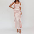 Elegant Women’s Long Bodycon Dress - B / S
