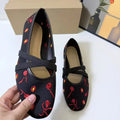 Embroidered Floral Women Shoes