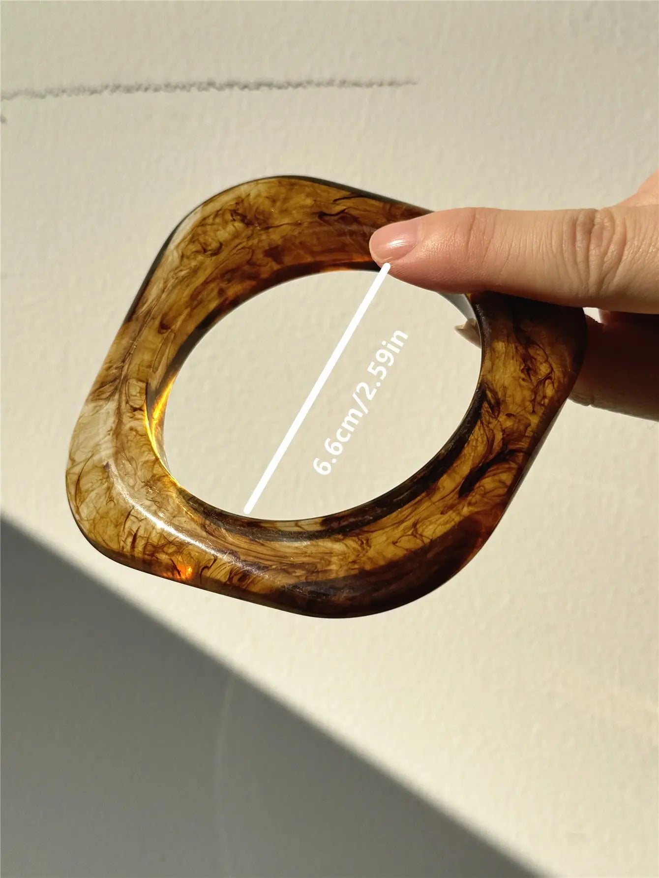 Exaggerated Blooming Irregular Shaped Resin Bracelet