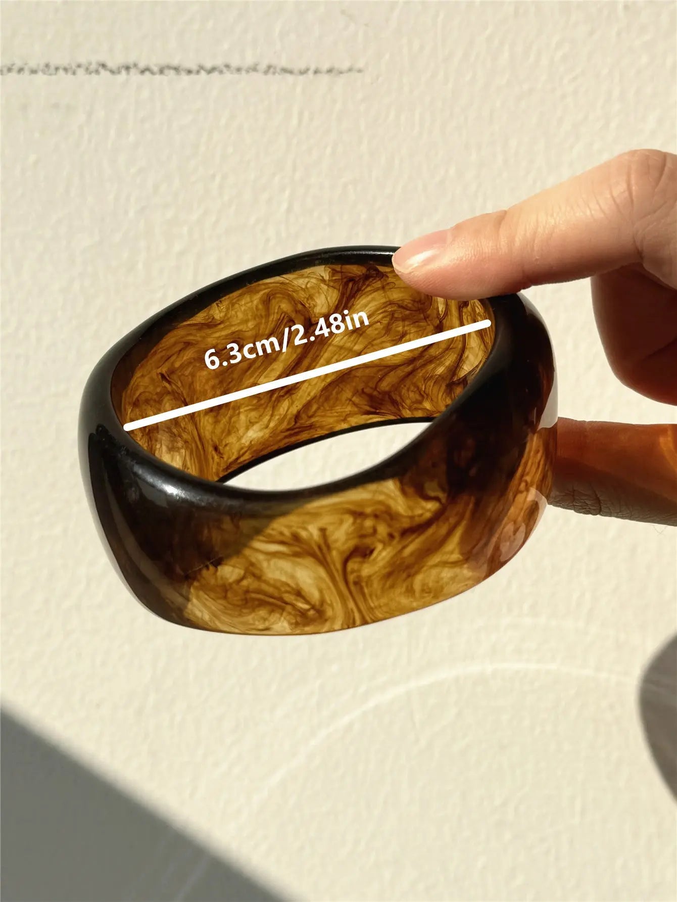 Exaggerated Blooming Irregular Shaped Resin Bracelet - E - electronic accessories