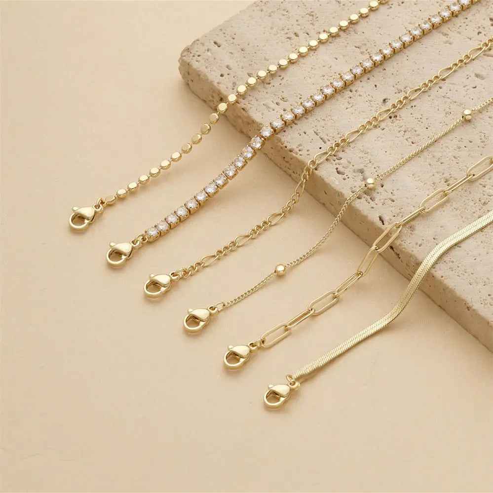 Fashion Multi-layer Metal Blade Chain Suit - Norellé