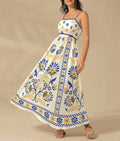 Printing Slip Dress Vacation Style Women's Clothing - Norellé